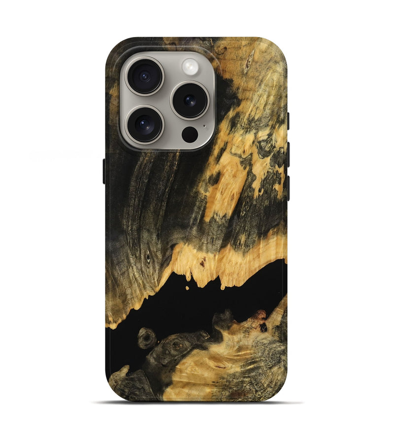 iPhone 16 Pro Wood Live Edge Phone Case - Ari (Wood Burl, 769233)