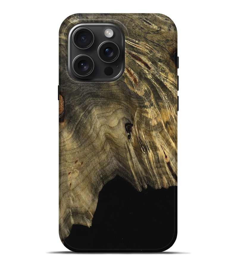 iPhone 16 Pro Max Wood Live Edge Phone Case - Ahmir (Wood Burl, 769240)