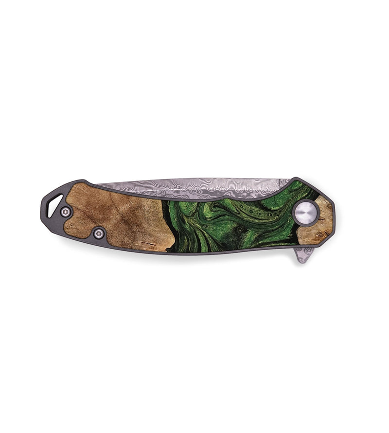 EDC Wood Pocket Knife - Korbin (Green, 769426)