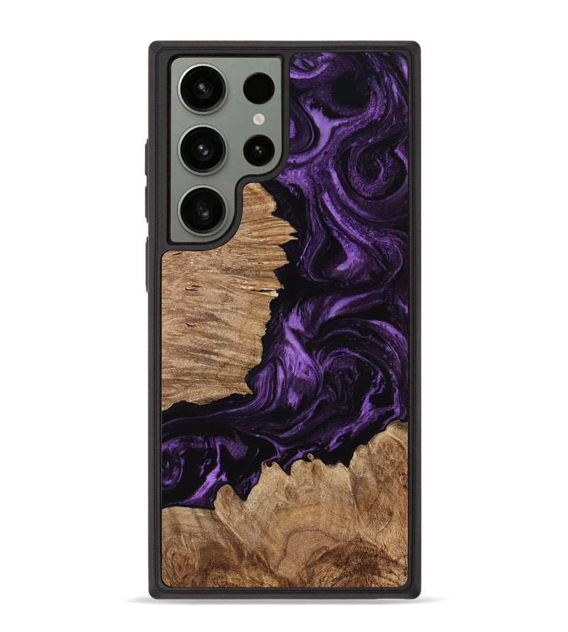 Galaxy S23 Ultra Wood Phone Case - Avis (Purple, 769466)