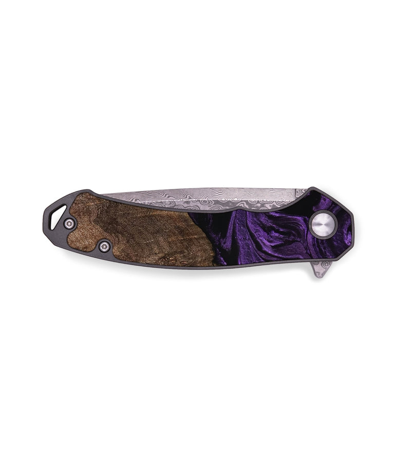 EDC Wood Pocket Knife - Lilly (Purple, 769475)
