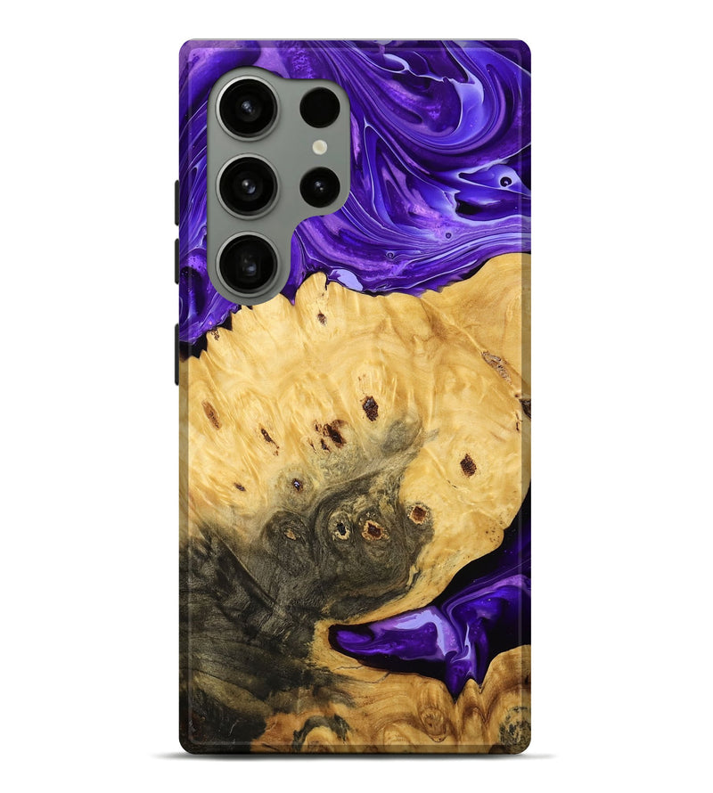 Galaxy S24 Ultra Wood Live Edge Phone Case - Frank (Purple, 769606)