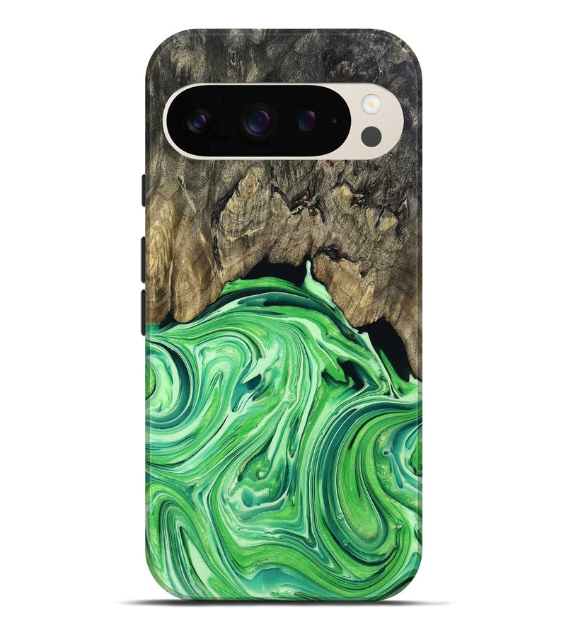 Pixel 10 Pro XL Wood Live Edge Phone Case - Troy (Green, 769609)