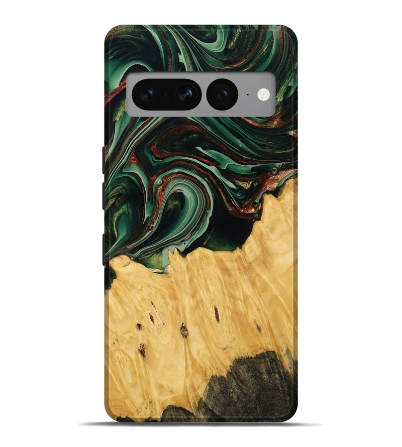 Pixel 7 Pro Wood Live Edge Phone Case - Robyn (Green, 769888)