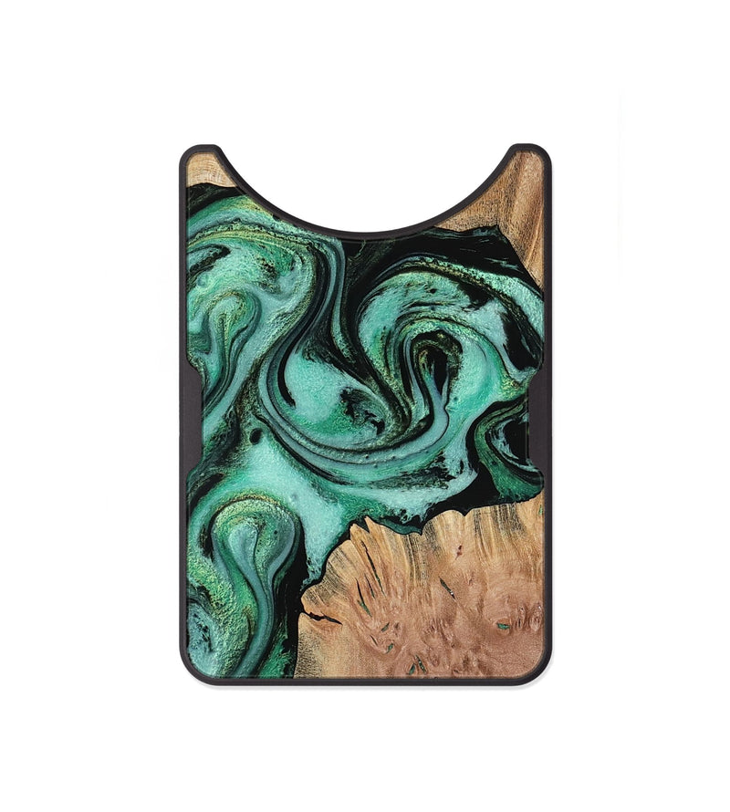 Alloy Wood Wallet - Yazmin (Green, 770134)