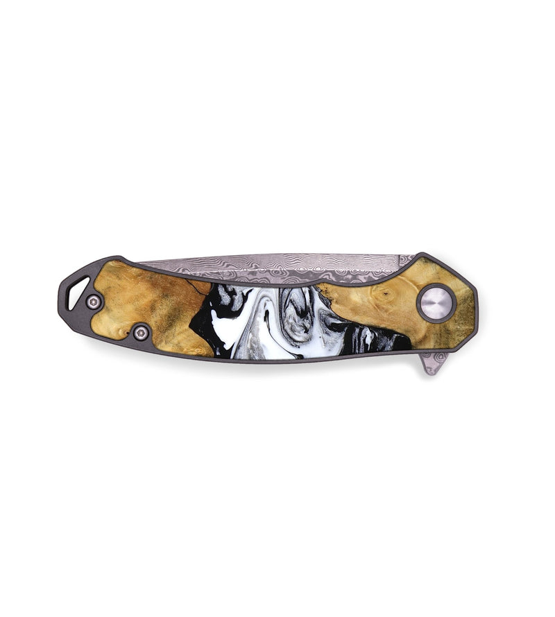 EDC Wood Pocket Knife - Dante (Black & White, 770171)