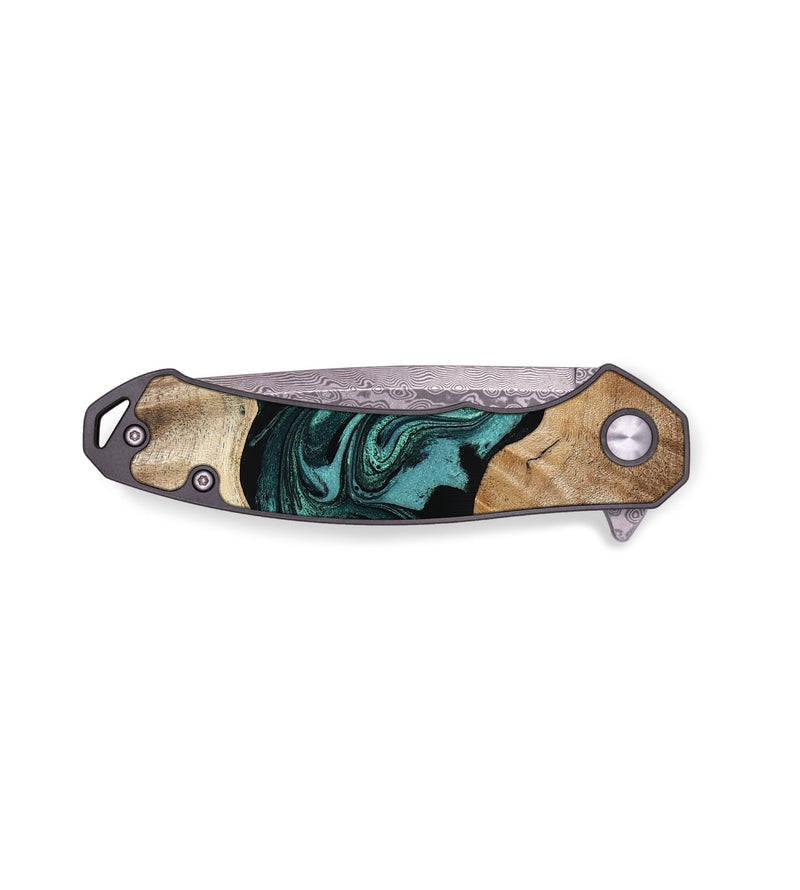 EDC Wood Pocket Knife - Marlyn (Green, 770184)