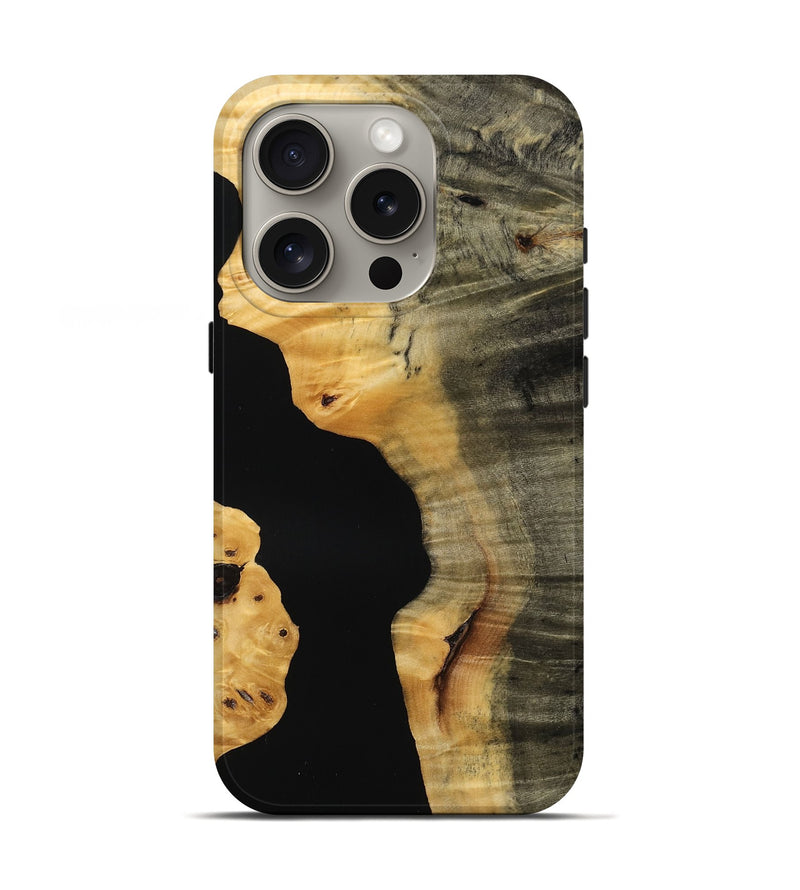 iPhone 16 Pro Wood Live Edge Phone Case - Kimora (Wood Burl, 770218)