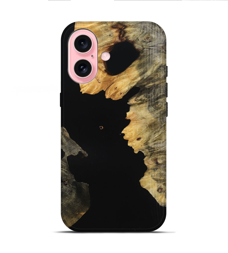 iPhone 16 Wood Live Edge Phone Case - Timmy (Wood Burl, 770222)