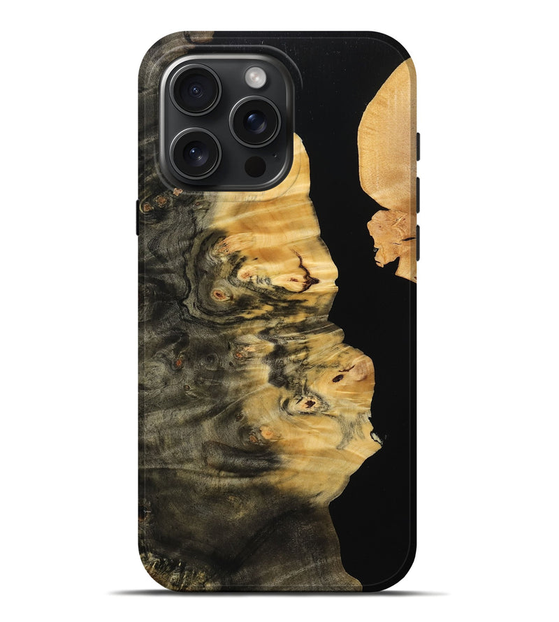 iPhone 16 Pro Max Wood Live Edge Phone Case - Naomi (Wood Burl, 770224)