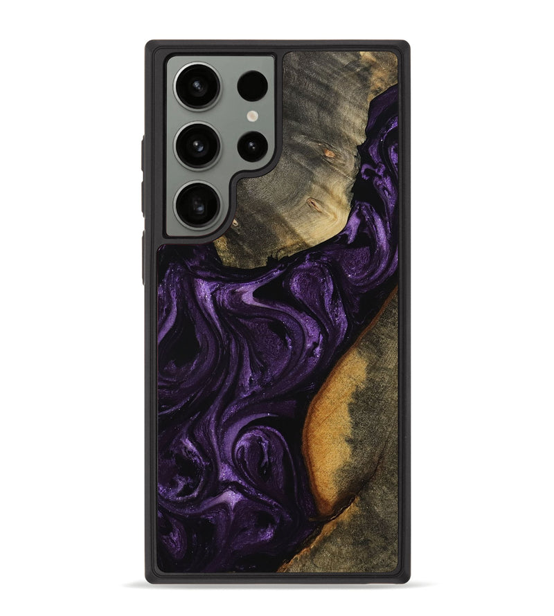 Galaxy S23 Ultra Wood Phone Case - Johnie (Purple, 770289)
