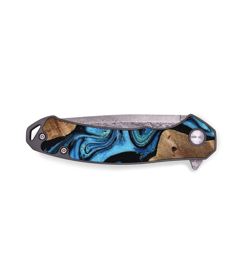 EDC Wood Pocket Knife - Zora (Blue, 770307)