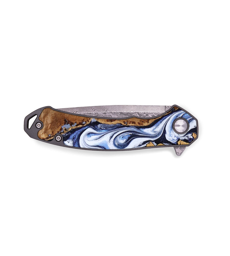 EDC Wood Pocket Knife - Kenji (Blue, 770689)