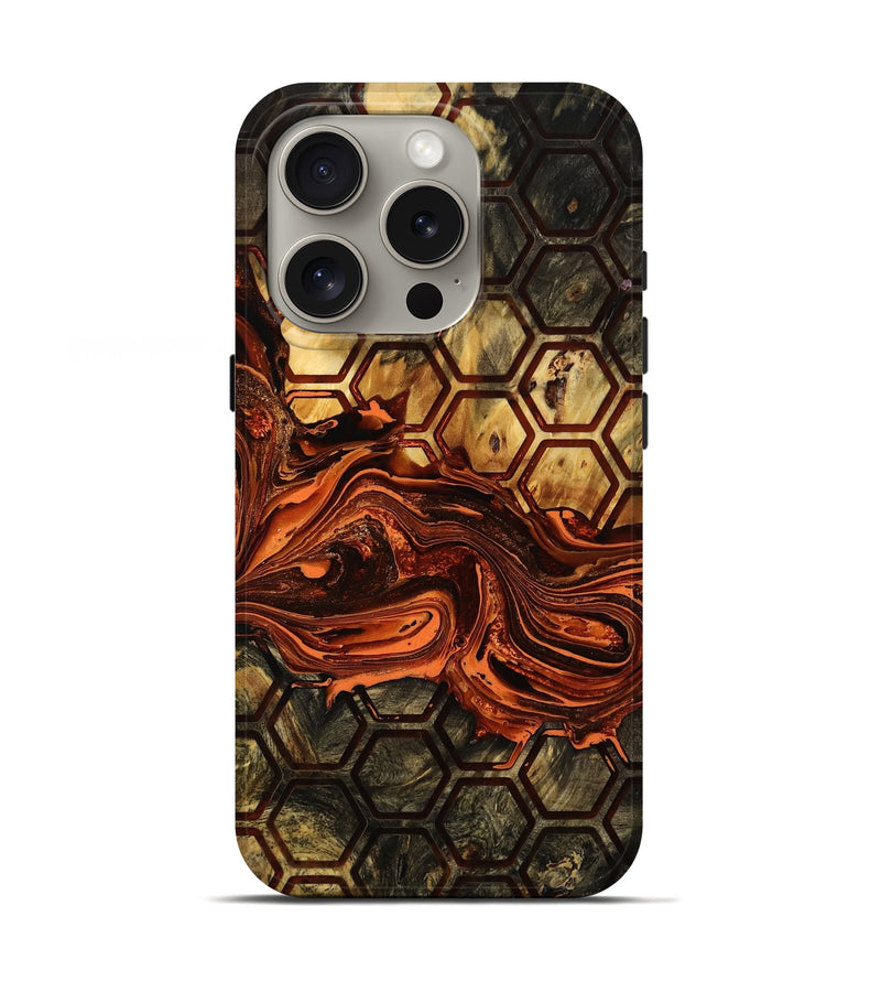 iPhone 16 Pro Wood Live Edge Phone Case - Yareli (Pattern, 770769)