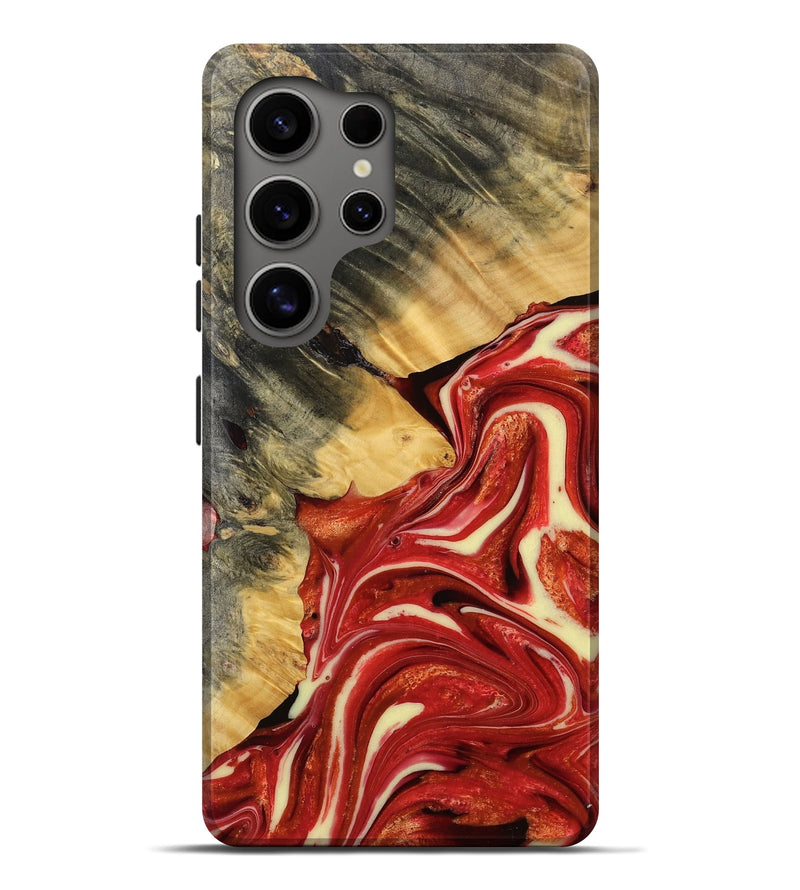 Galaxy S25 Ultra Wood Live Edge Phone Case - Parker (Red, 770772)
