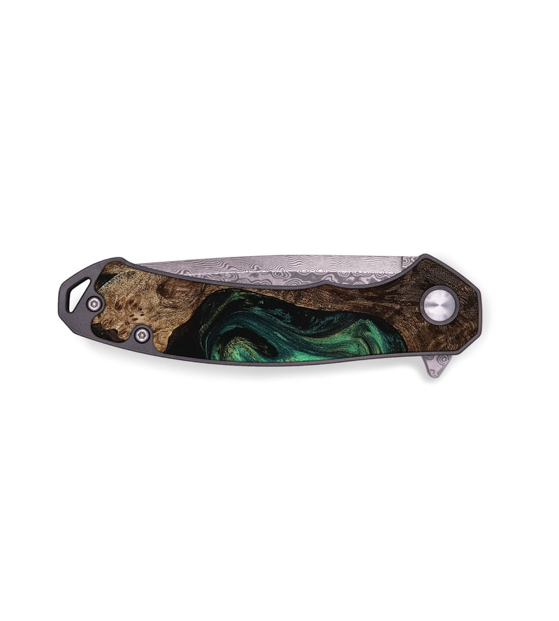 EDC Wood Pocket Knife - Nyra (Green, 770999)