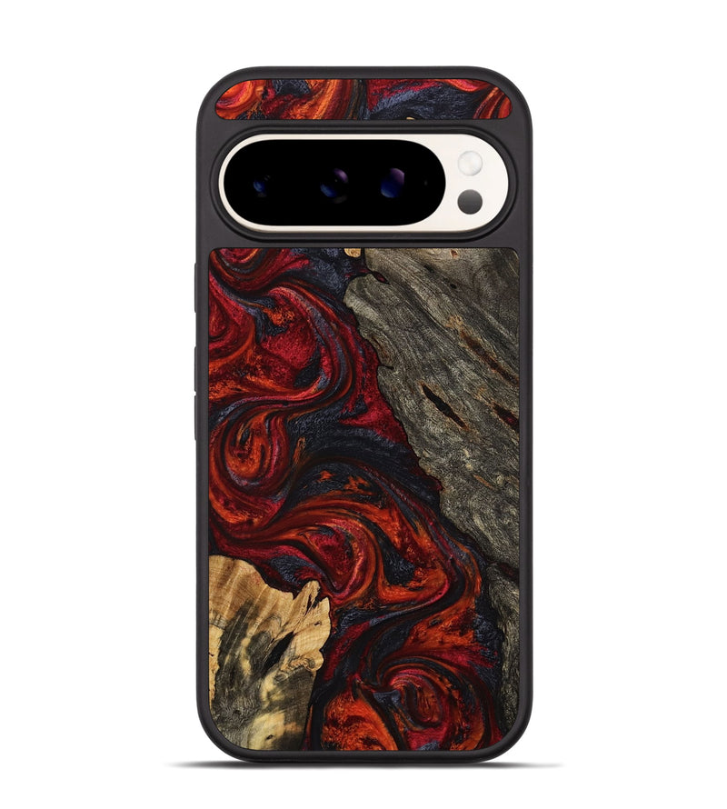Pixel 9 Wood Phone Case - Charlie (Red, 771028)
