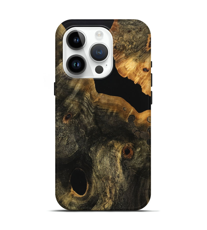 iPhone 15 Pro Wood Live Edge Phone Case - Zelda (Wood Burl, 771305)