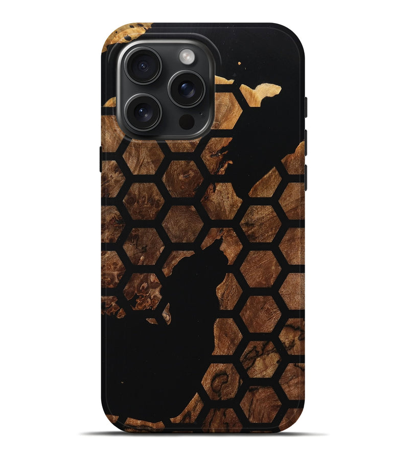 iPhone 16 Pro Max Wood Live Edge Phone Case - Corine (Pattern, 771307)