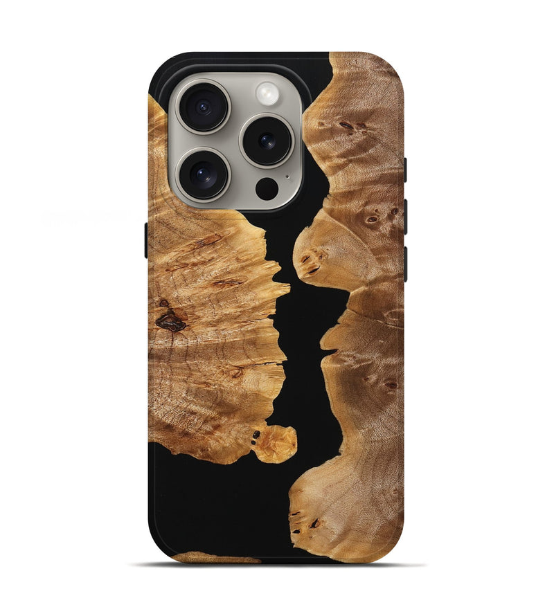 iPhone 16 Pro Wood Live Edge Phone Case - Lucie (Wood Burl, 771308)