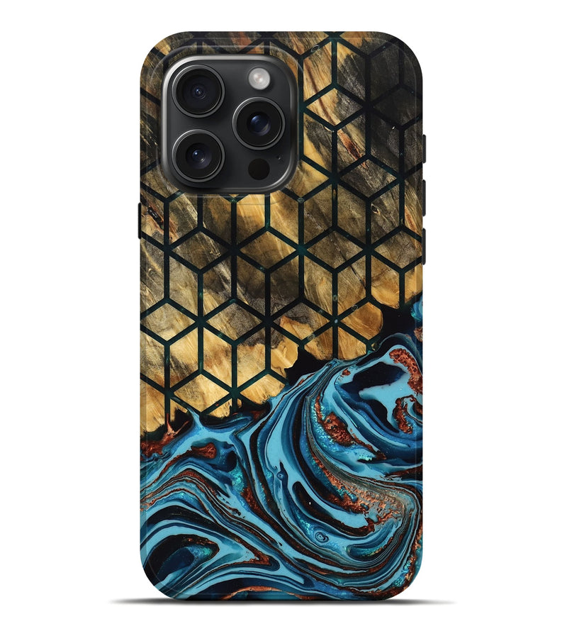 iPhone 16 Pro Max Wood Live Edge Phone Case - Tanika (Pattern, 771317)