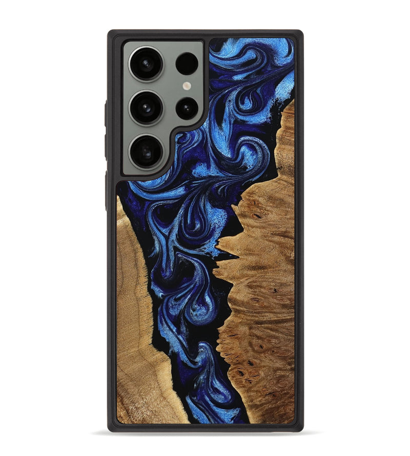 Galaxy S23 Ultra Wood Phone Case - Kerri (Blue, 771386)