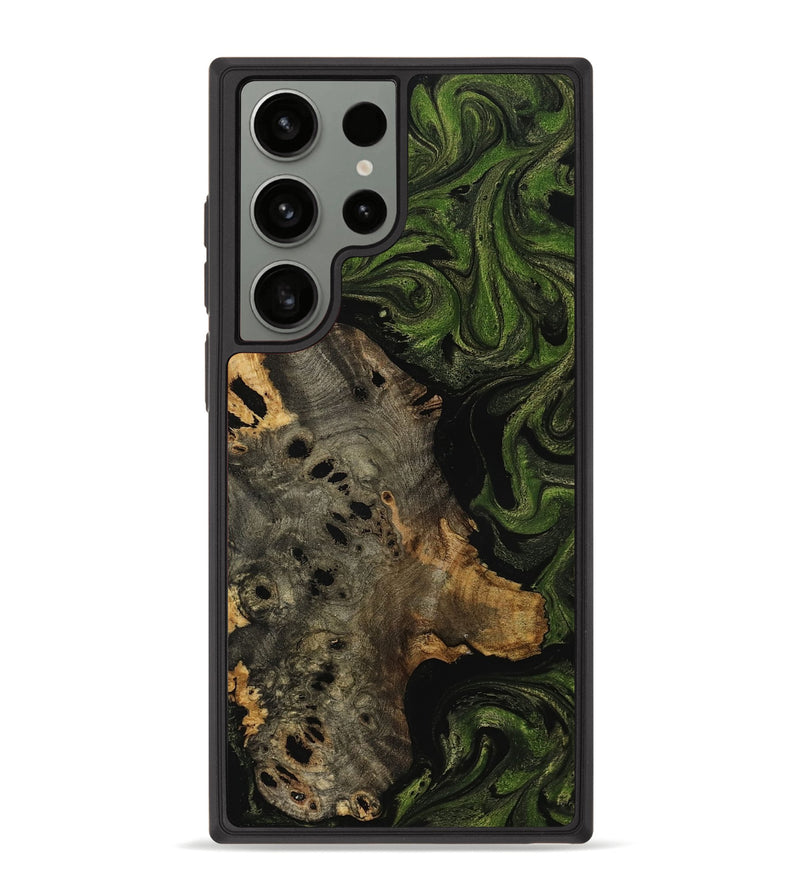 Galaxy S23 Ultra Wood Phone Case - Crystal (Green, 771403)