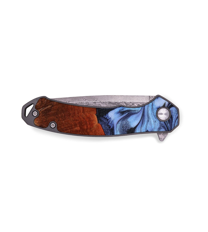 EDC Wood Pocket Knife - Virgie (Blue, 771415)