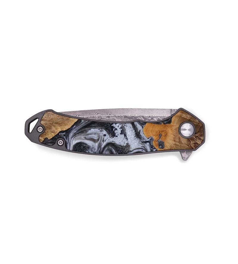 EDC Wood Pocket Knife - Gussie (Black & White, 771587)