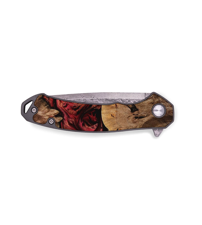 EDC Wood Pocket Knife - Jeanna (Red, 771639)