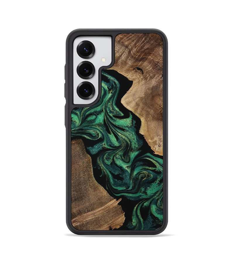 Galaxy S25 Wood Phone Case - Ashtyn (Green, 771784)