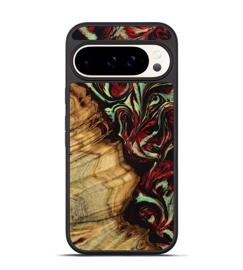 Pixel 9 Wood Phone Case - Abel (Red, 771819)