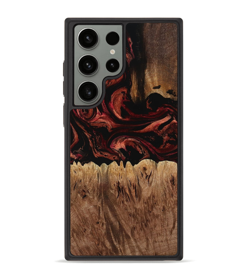 Galaxy S23 Ultra Wood Phone Case - Tennie (Red, 772062)