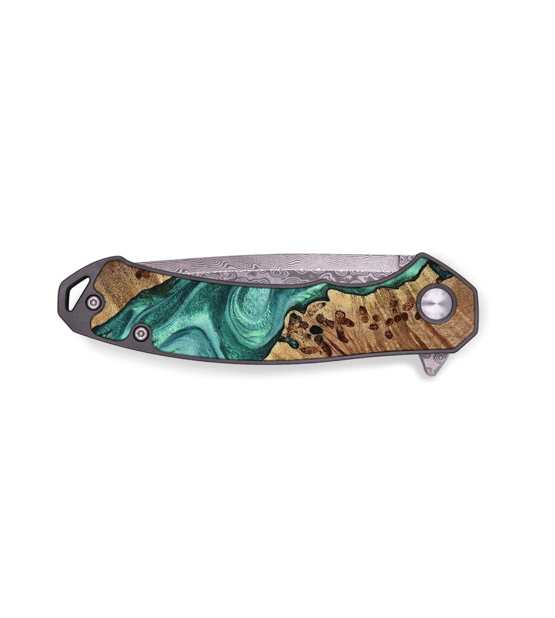EDC Wood Pocket Knife - Alysia (Green, 772114)