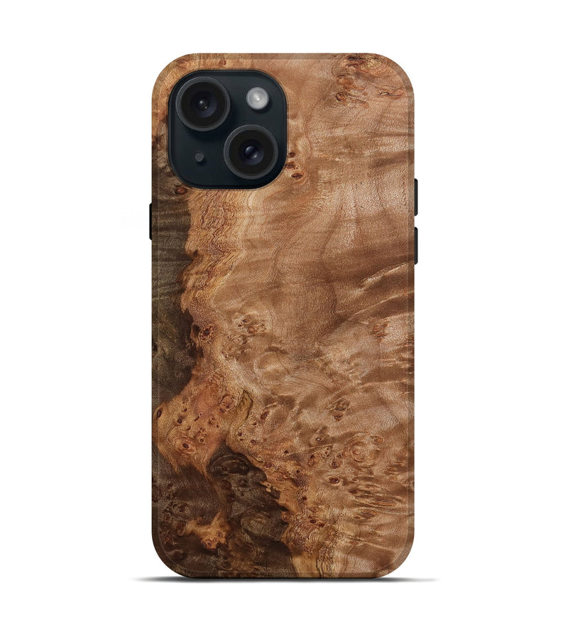 iPhone 15 Wood Live Edge Phone Case - Kurt (Wood Burl, 772492)