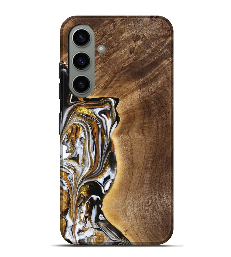 Galaxy S24 Plus Wood Live Edge Phone Case - Greyson (Black & White, 772500)