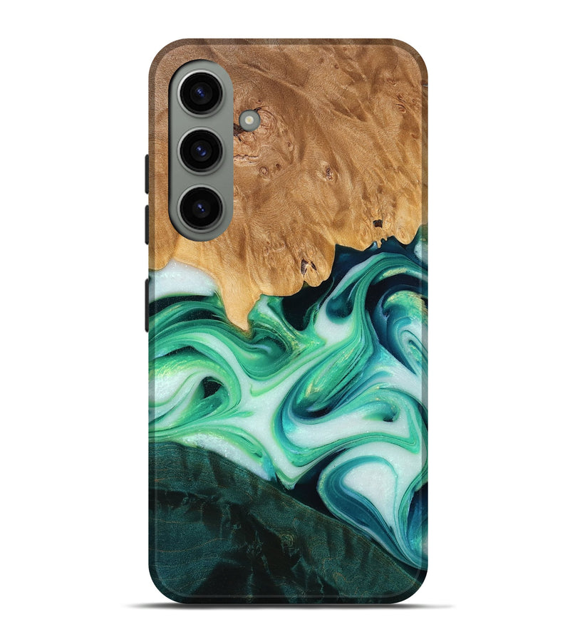 Galaxy S24 Plus Wood Live Edge Phone Case - Jadyn (Green, 772510)