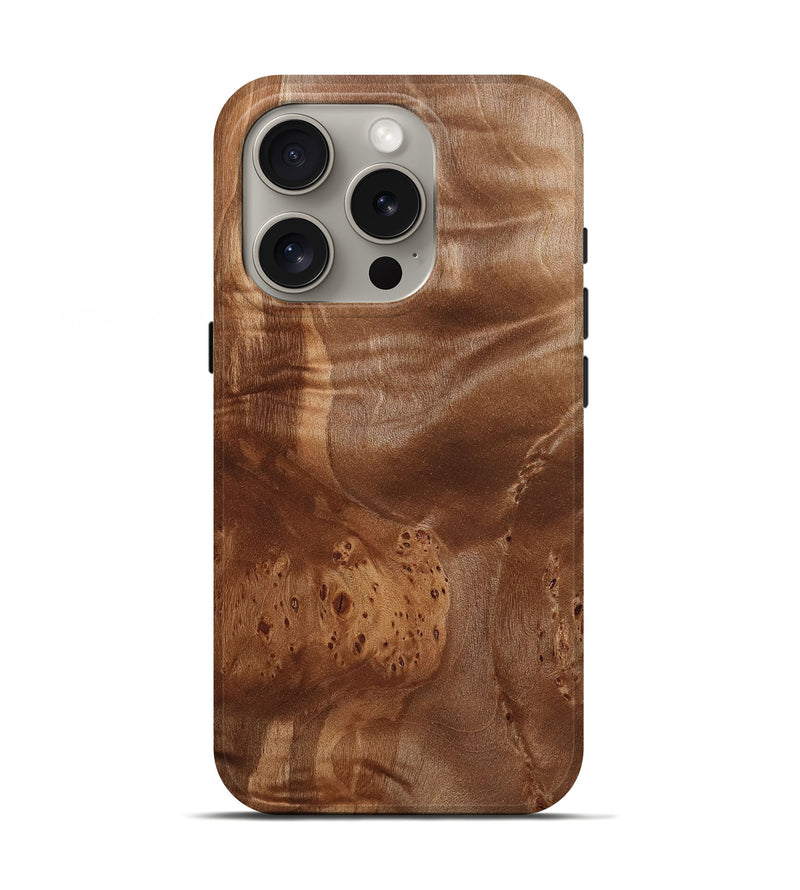 iPhone 16 Pro Wood Live Edge Phone Case - Hedwig (Wood Burl, 772512)