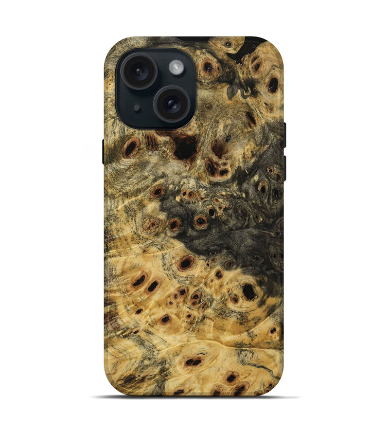 iPhone 15 Wood Live Edge Phone Case - Elenora (Wood Burl, 772517)