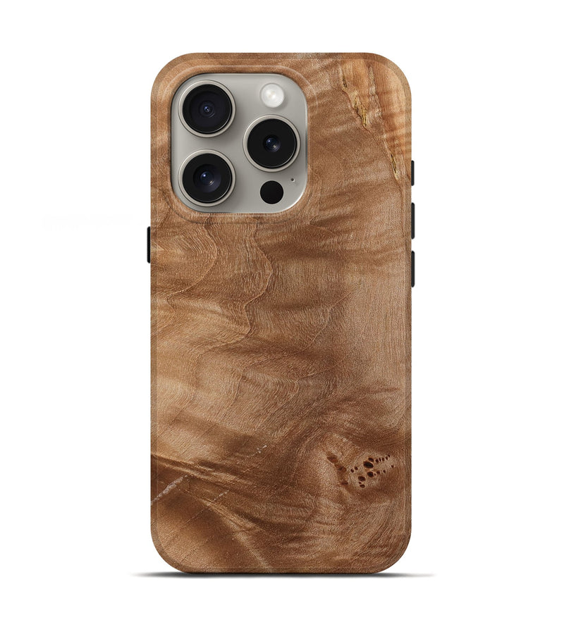 iPhone 16 Pro Wood Live Edge Phone Case - Ariah (Wood Burl, 772520)