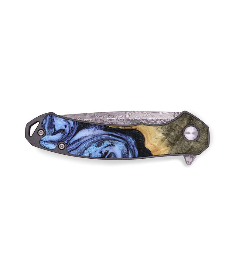 EDC Wood Pocket Knife - Terrie (Blue, 772576)