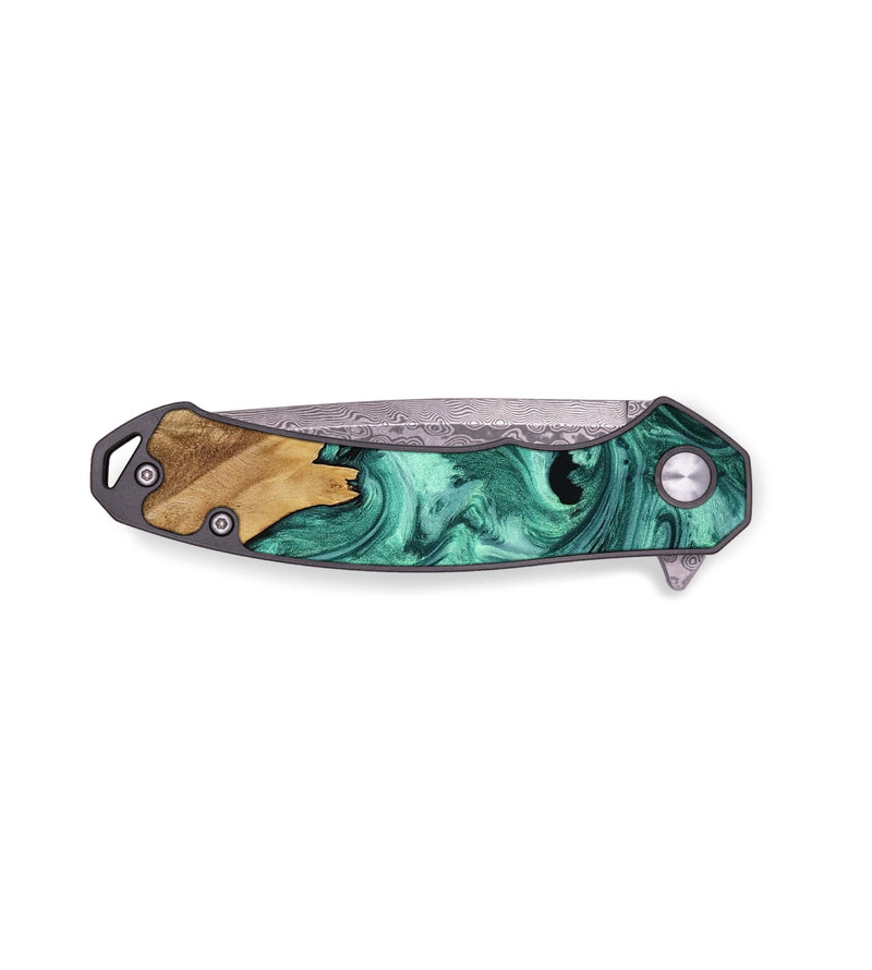 EDC Wood Pocket Knife - Maci (Green, 772677)