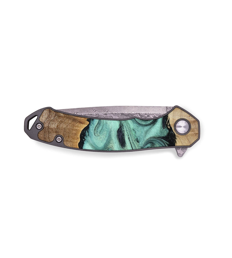 EDC Wood Pocket Knife - Juwan (Green, 772711)