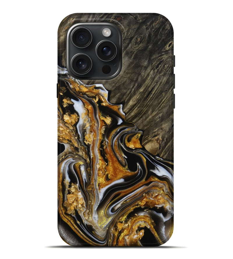 iPhone 16 Pro Max Wood Live Edge Phone Case - Jaxon (Metallic, 773036)
