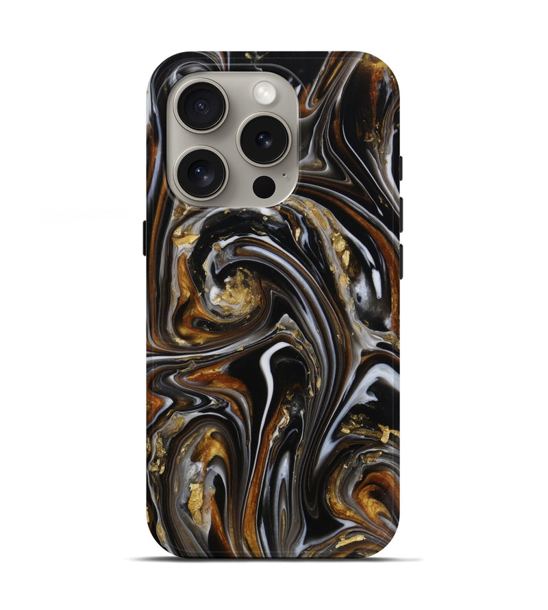 iPhone 16 Pro ResinArt Live Edge Phone Case - Alexia (Metallic, 773040)