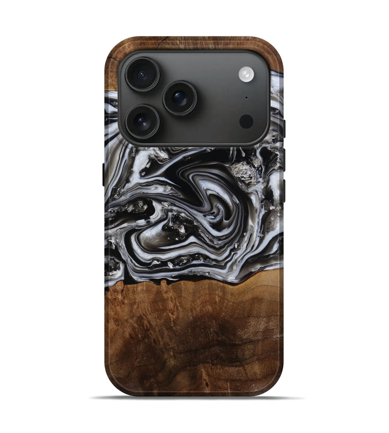 iPhone 17 Pro Wood Live Edge Phone Case - Janice (Metallic, 773056)
