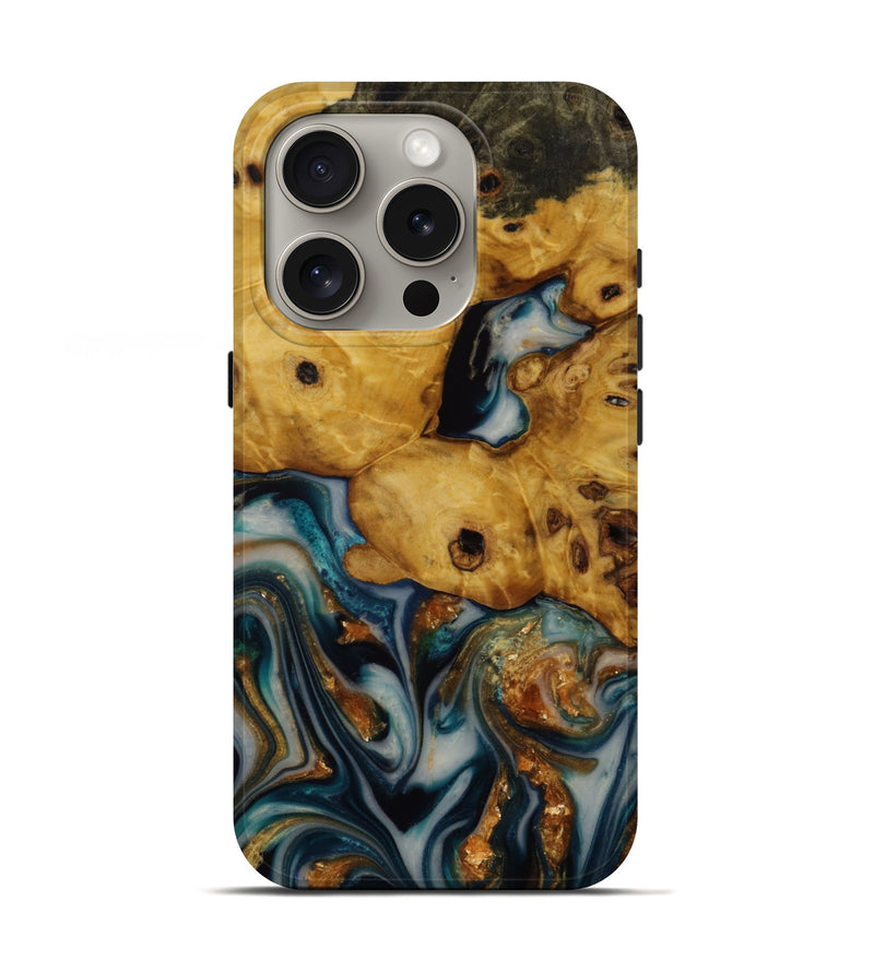 iPhone 16 Pro Wood Live Edge Phone Case - Gregory (Metallic, 773059)