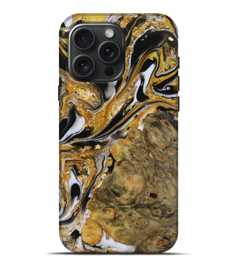 iPhone 16 Pro Max Wood Live Edge Phone Case - Gregory (Metallic, 773094)
