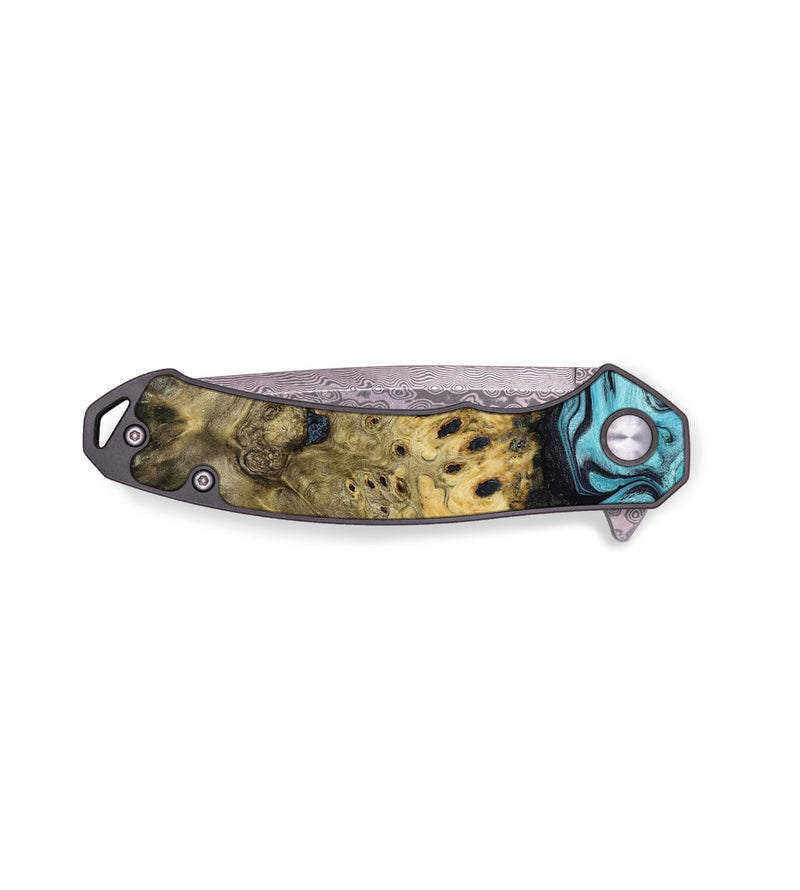 EDC Wood Pocket Knife - Novella (Blue, 773196)