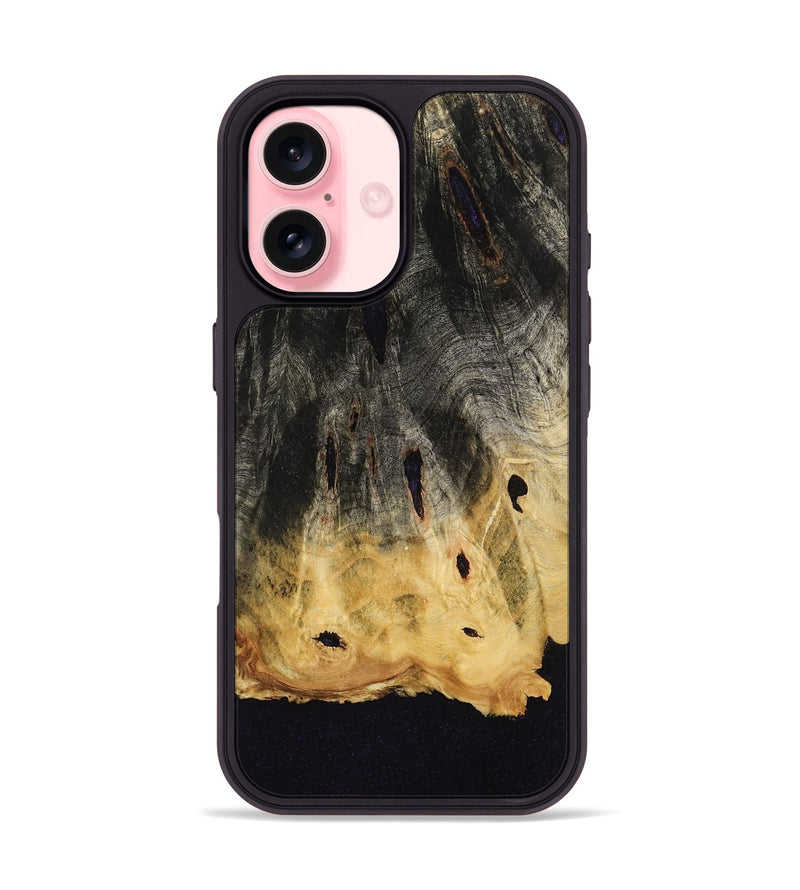 iPhone 16 Wood Phone Case - Ocean (Wood Burl, 773318)